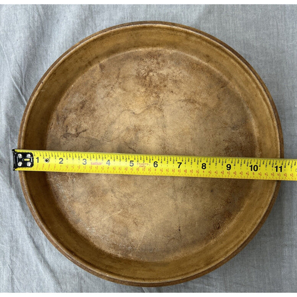 Pampered Chef VTG SASSAFRAS Enterprise Stoneware 11" Round Deep Dish Baker Pizza - Picture 7 of 8